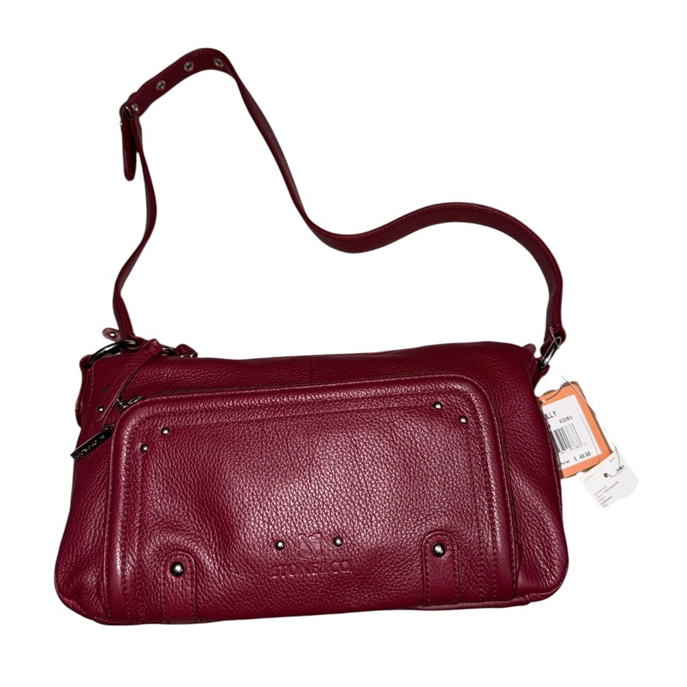 NWT Stone & Co. Women's Burgundy Leather Shoulder Bag